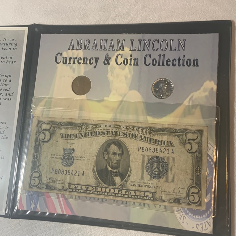 Abraham Lincoln Currency and Coin Collection